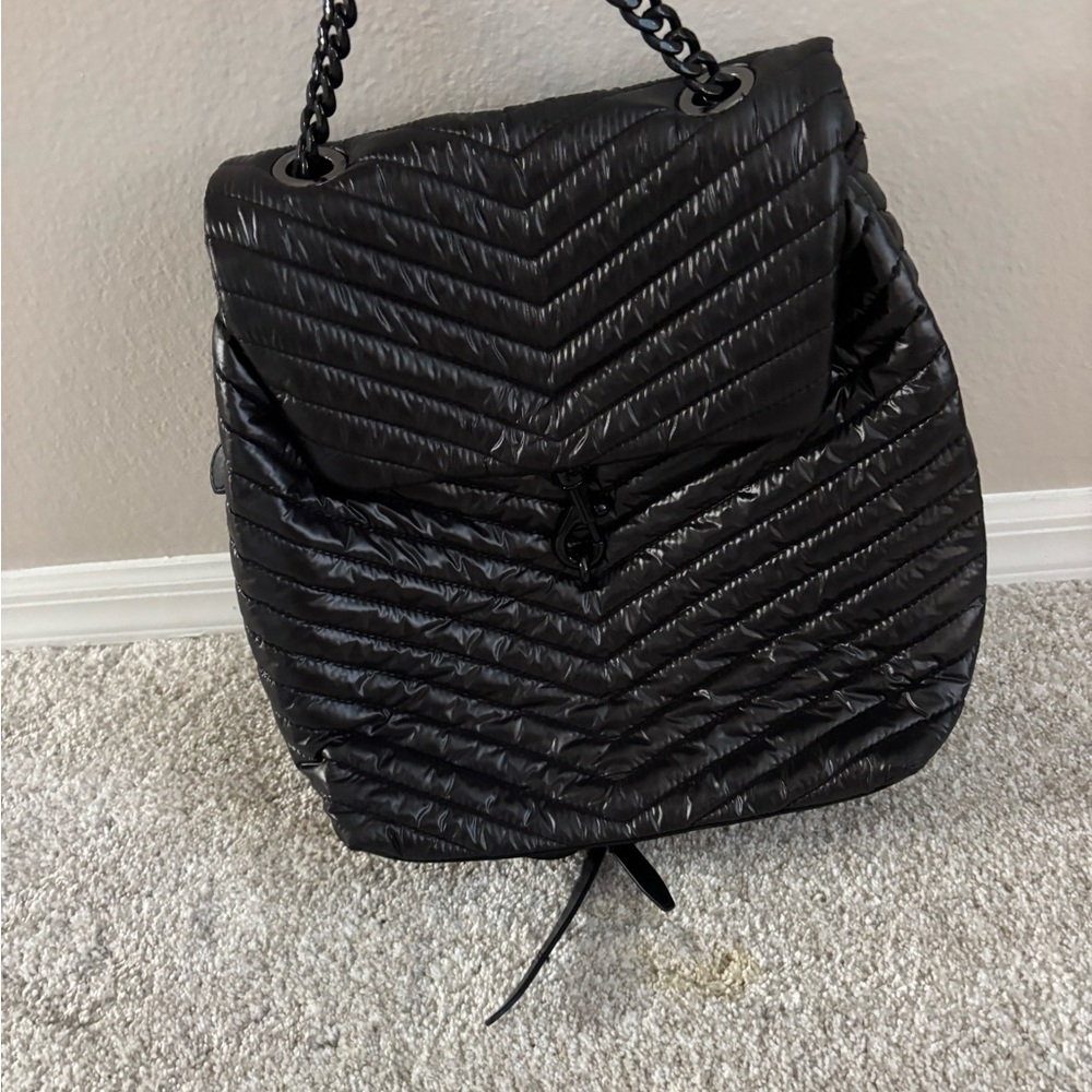 Rebecca Minkoff Black Quilted Backpack